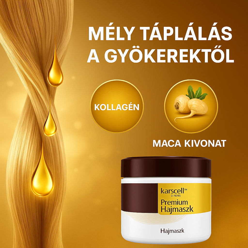Karsell™ Premium Hajmaszk Kollagénnel és Macával