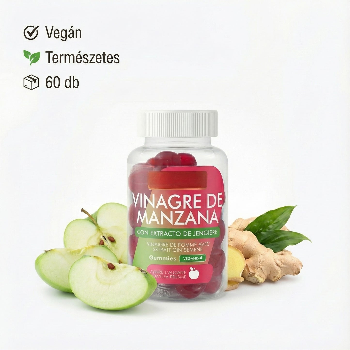 AppleFit™ – Almaecetes Gumicukor a Tudatos Életmódhoz (60 db)