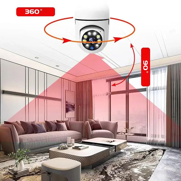 💡 BULBCAM™ – Cameră inteligentă de supraveghere 360° în formă de bec