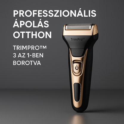TrimPro 3 az 1-ben Vezeték Nélküli Borotva és Hajvágó