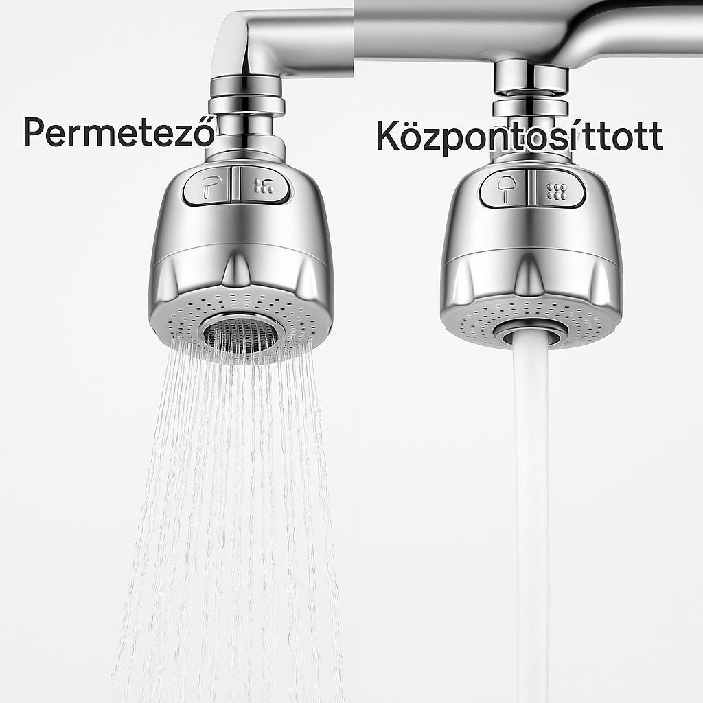 AquaFlex™ – Állítható, 2 Módú Vízszűrős Csapfej