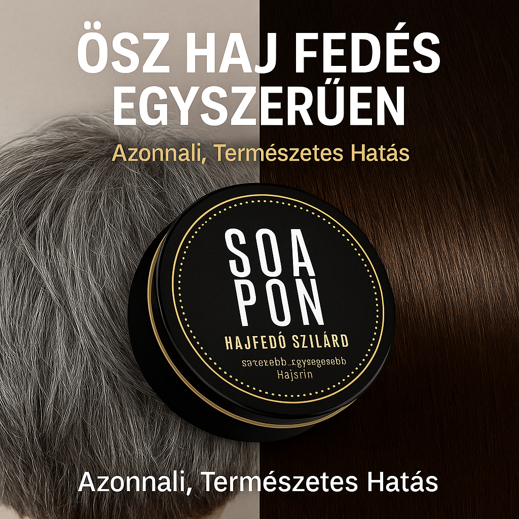 Ősz Haj Fedő Szilárd Sampon – Természetes, Gyors Fedés