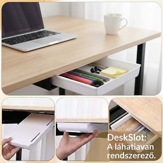 ✨DeskSlot: Láthatatlan fiók, azonnali rend.