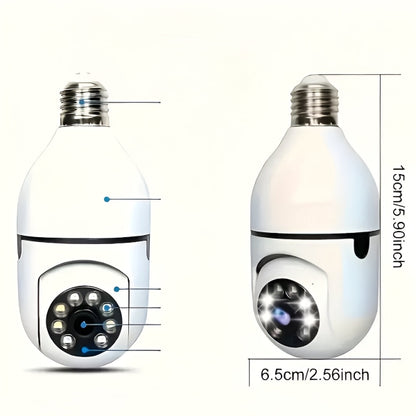 💡 BULBCAM™ – Cameră inteligentă de supraveghere 360° în formă de bec
